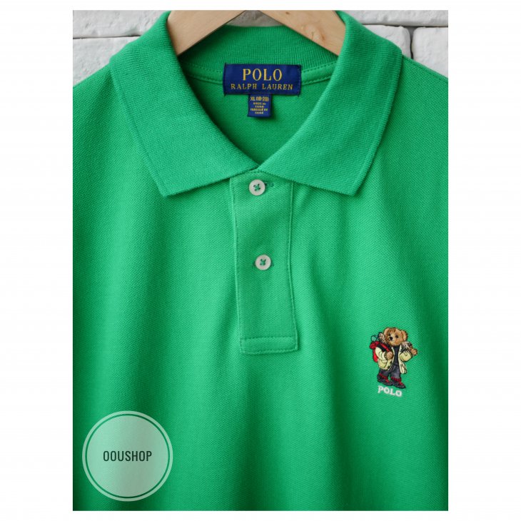 POLO RALPH LAUREN POLO BEAR BOYS COTTON MESH POLO