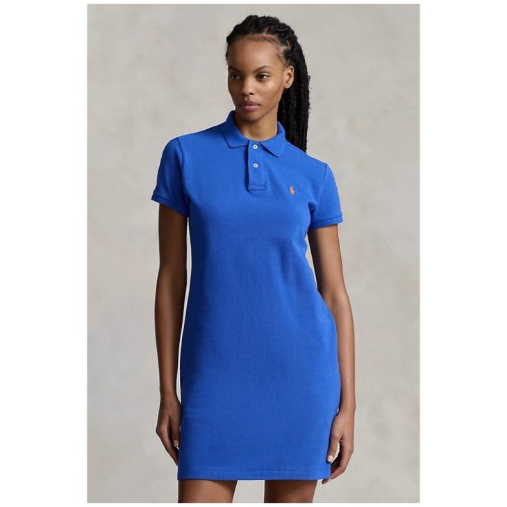 POLO RALPH LAUREN COTTON MESH POLO DRESS