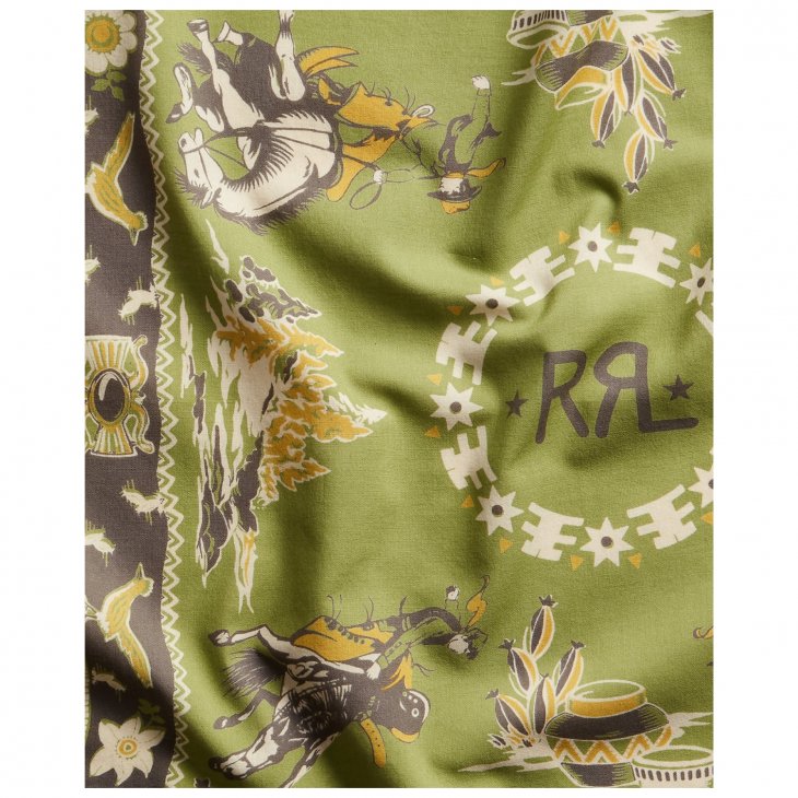 RRL WESTERN PRINT COTTON BANDANNA