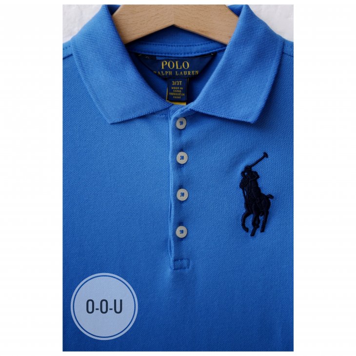 POLO RALPH LAUREN KIDS BIG PONY COTTON MESH POLO DRESS