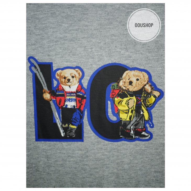 POLO RALPH LAUREN SKI BEAR LOGO COTTON JERSEY TEE