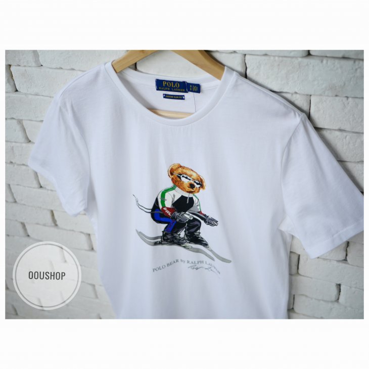 POLO RALPH LAUREN CUSTOM SLIM FIT SKI BEAR T-SHIRT