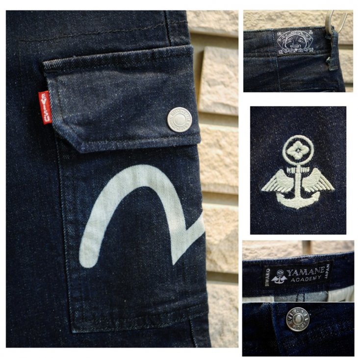 EVISU YAMANE DENIM SWEAT SHORT