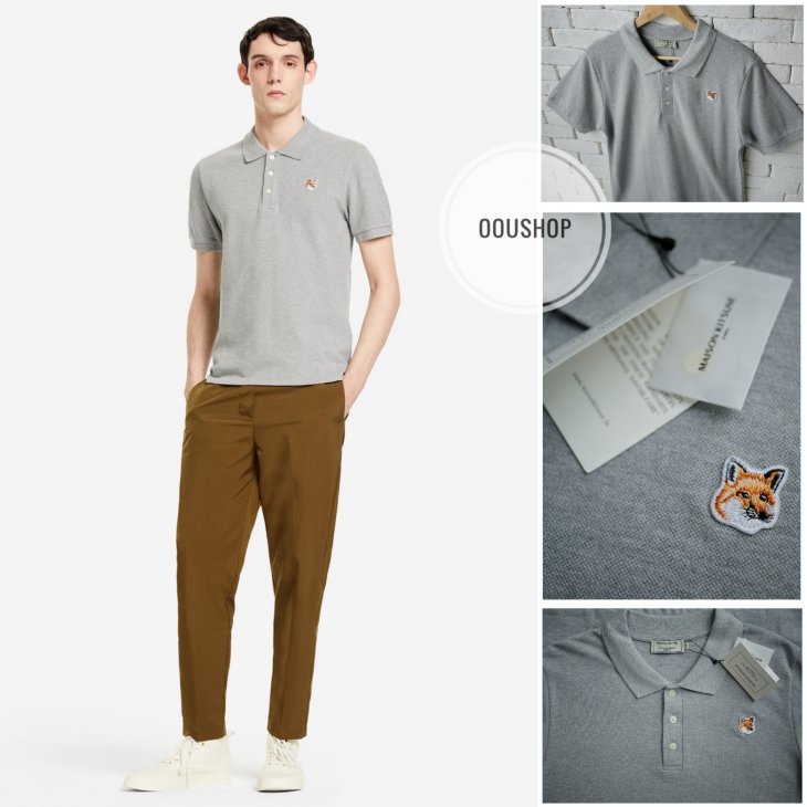 MAISON KITSUNE FOX HEAD PATCH CLASSIC POLO