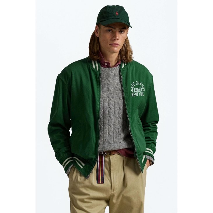 POLO RALPH LAUREN VARSITY INSPIRED TWILL TRACK JACKET