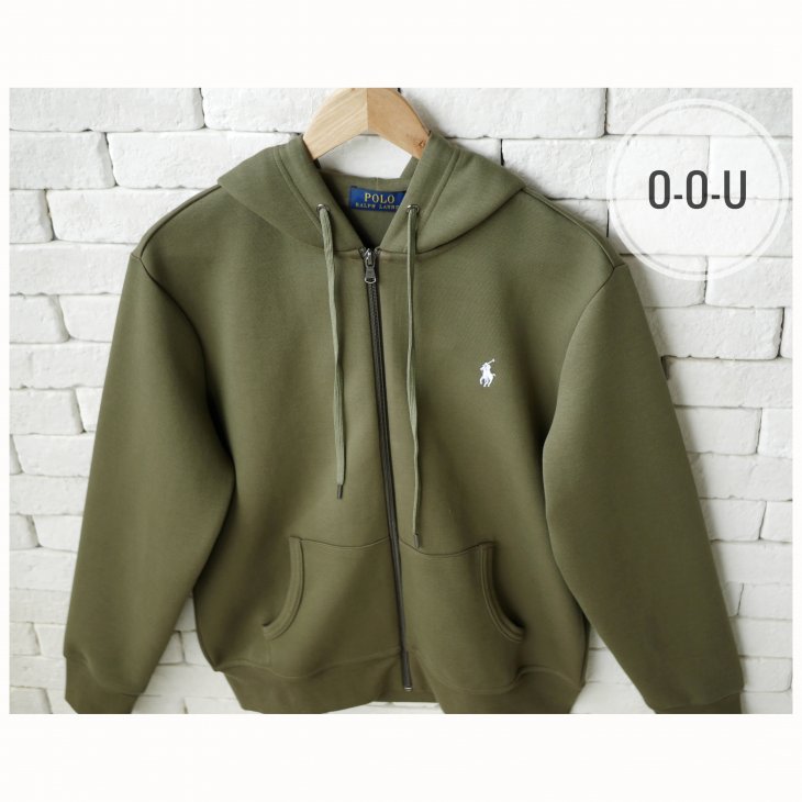 POLO RALPH LAUREN DOUBLE KNIT FULL ZIP HOODIE