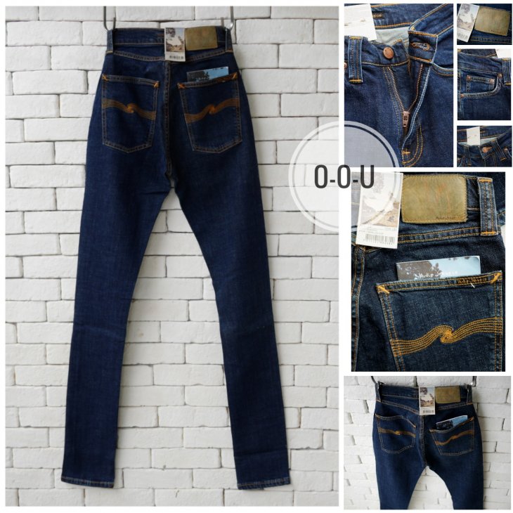 NUDIE JEANS PIPE LED NIGHT SHADOW