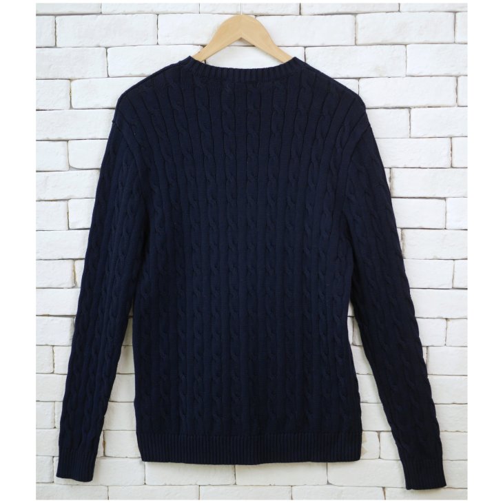 POLO RALPH LAUREN CABLE KNIT COTTON SWEATER