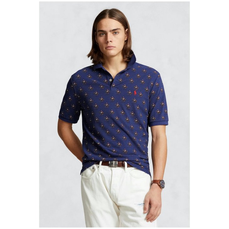 POLO RALPH LAUREN CLASSIC FIT EQUESTRIAN MESH POLO SHIRT