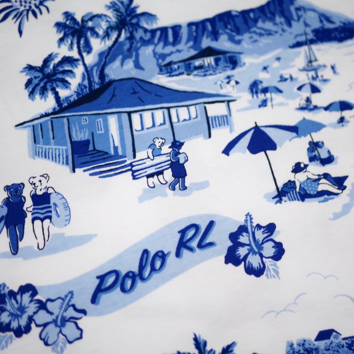 POLO RALPH LAUREN CUSTOM SLIM FIT BEAR JERSEY T-SHIRT