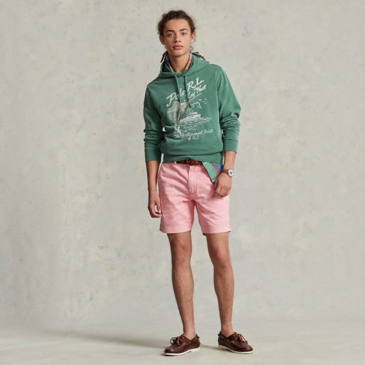 POLO RALPH LAUREN EMBROIDERED FLEECE GRAPHIC HOODIE