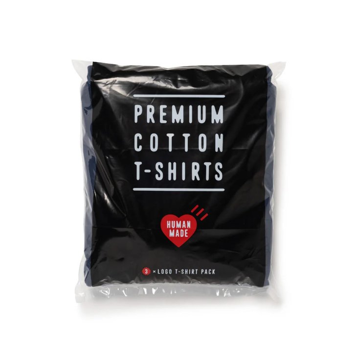HUMAN MADE 3-PACK COTTON T-SHIRT