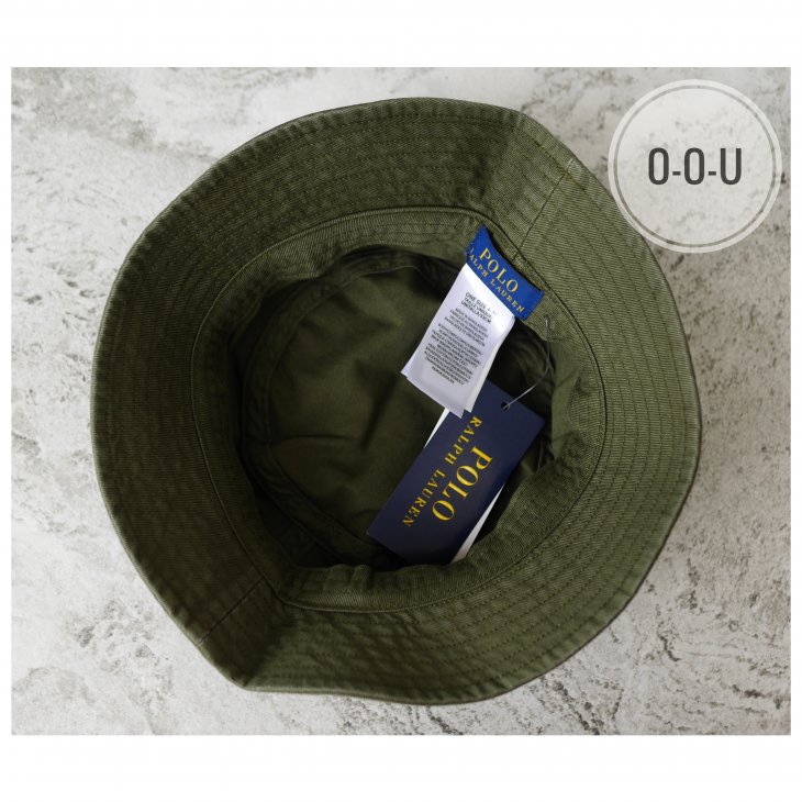 POLO RALPH LAUREN KIDS POLO BEAR COTTON TWILL BUCKET HAT