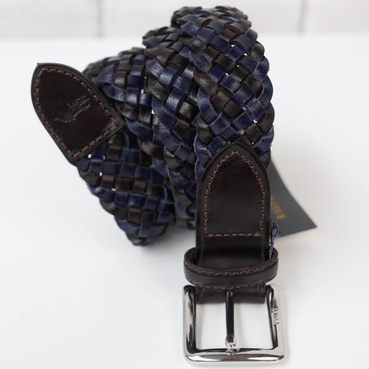 POLO RALPH LAUREN BRAIDED LEATHER BELT
