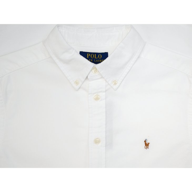 POLO RALPH LAUREN BOYS COTTON OXFORD SHORT SLEEVE SHIRT