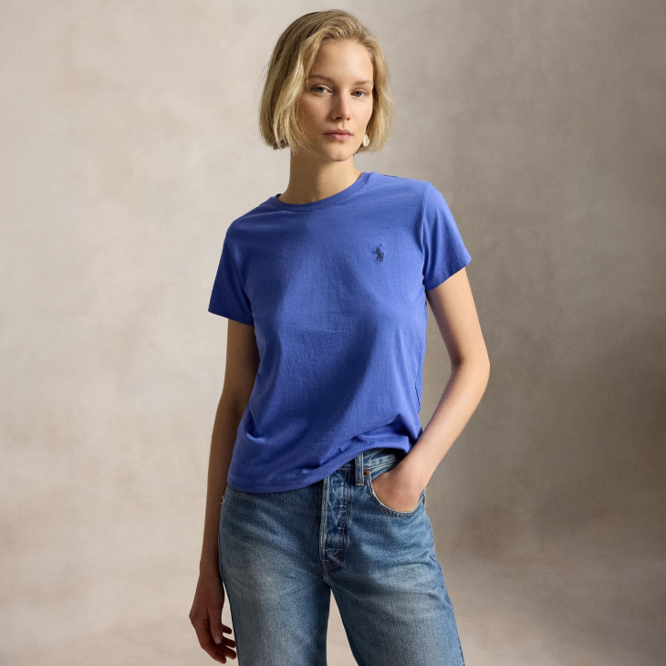 POLO RALPH LAUREN WOMEN CLASSIC FIT COTTON JERSEY TEE