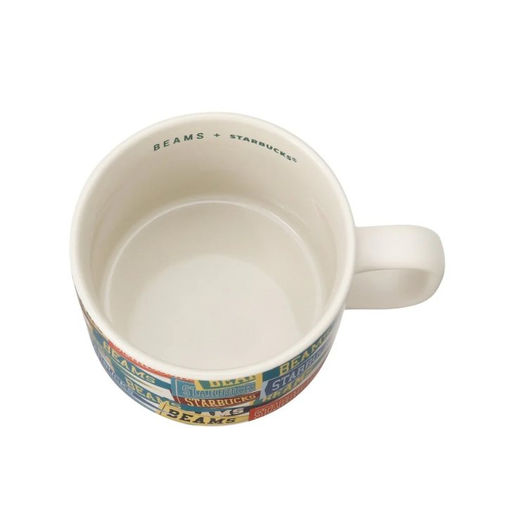 BEAMS x Starbucks Recycled Ceramic Mug Pennant Design [355ml]