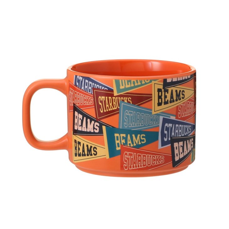 BEAMS x Starbucks Recycled Ceramic Mug Pennant Design [355ml]