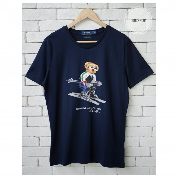 POLO RALPH LAUREN CUSTOM SLIM FIT SKI BEAR T-SHIRT