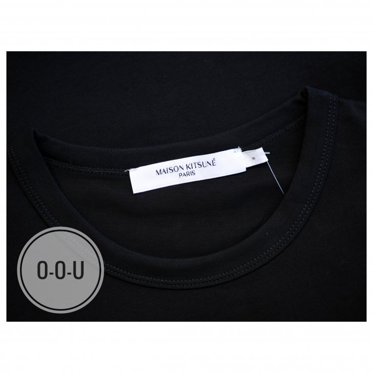 MAISON KITSUNE TEE-SHIRT DOUBLE FOX HEAD PATCH