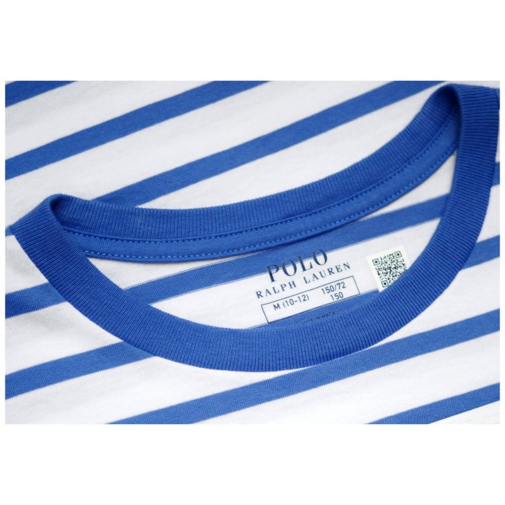 POLO RALPH LAUREN BOYS POLO BEAR STRIPED COTTON JERSEY TEE