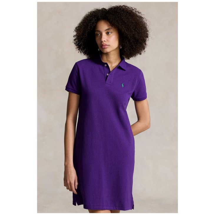 POLO RALPH LAUREN COTTON MESH POLO DRESS