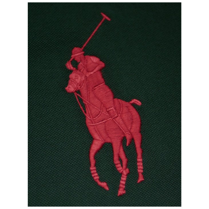 POLO RALPH LAUREN CUSTOM SLIM FIT BIG PONY MESH POLO SHIRT