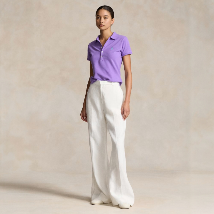 POLO RALPH LAUREN WOMEN SLIM FIT STRETCH POLO SHIRT