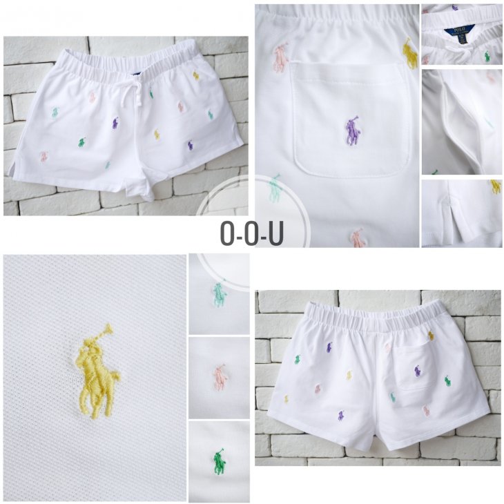 POLO RALPH LAUREN GIRLS POLO PONY STRETCH MESH SHORT