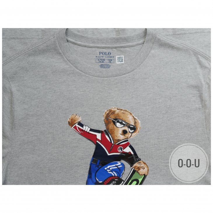 POLO RALPH LAUREN BOYS SNOWBOARD BEAR COTTON T-SHIRT