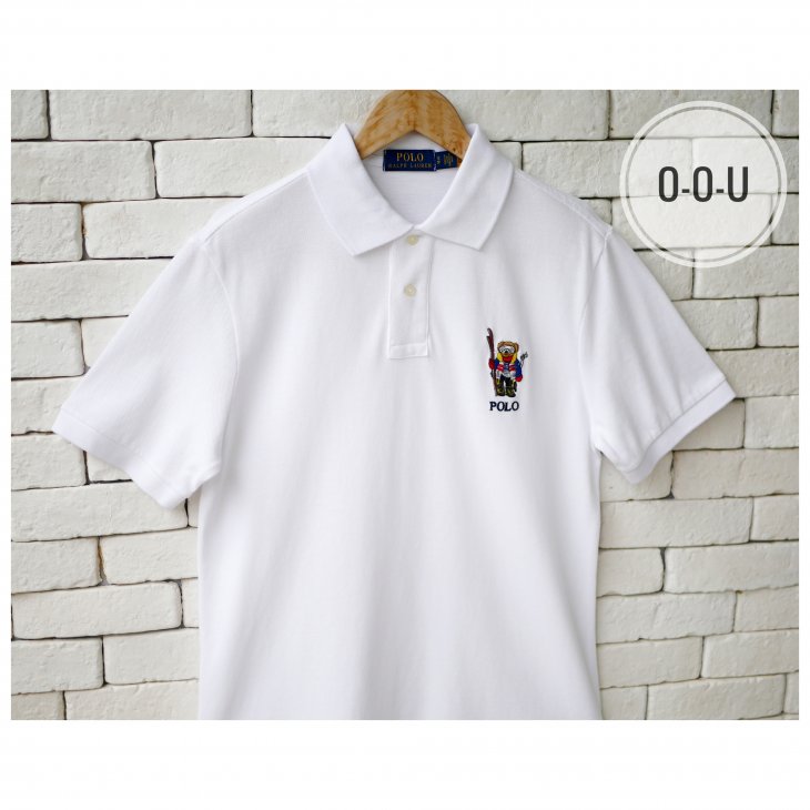 POLO RALPH LAUREN CUSTOM SILM FIT SKI BEAR POLO SHIRT