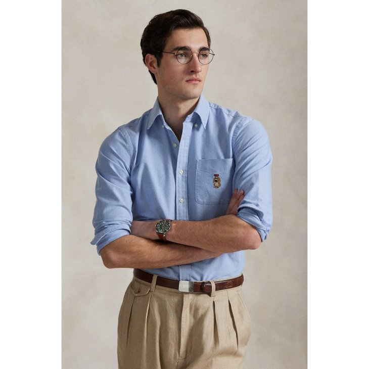 POLO RALPH LAUREN CLASSIC FIT POLO BEAR OXFORD SHIRT