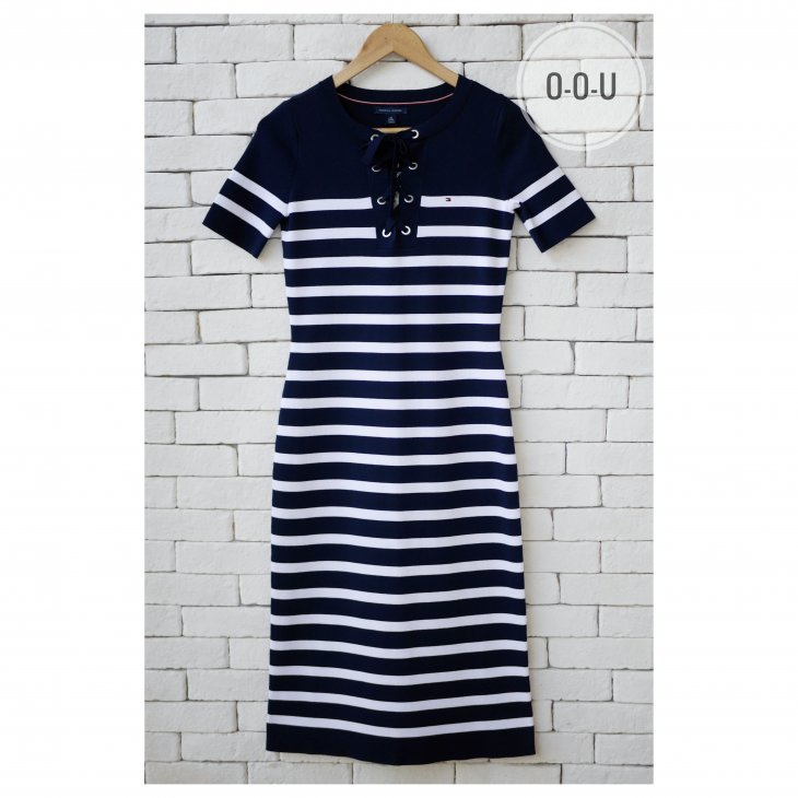 TOMMY HILFIGER STRIPED DRESS