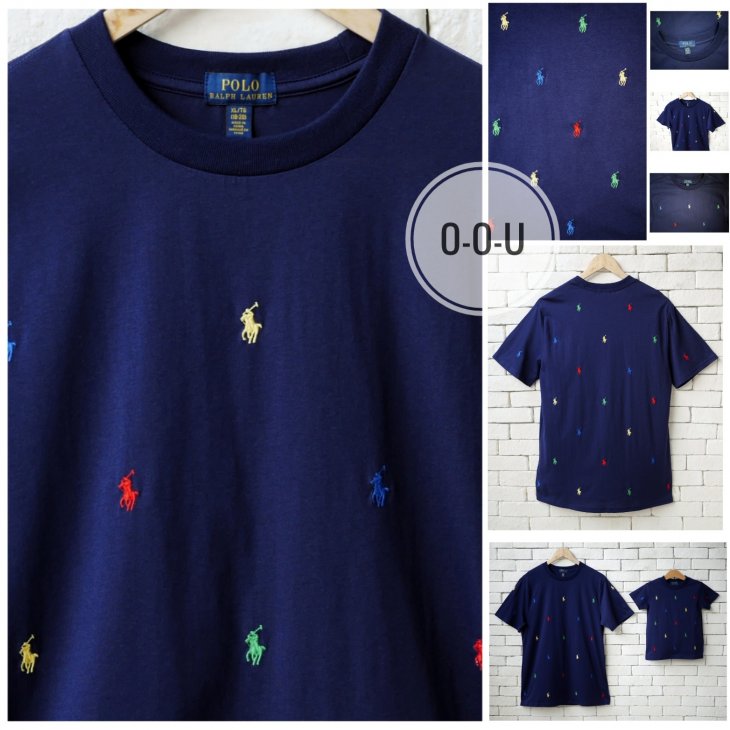 POLO RALPH LAUREN BOYS ALL-OVER POLO PONY T-SHIRT