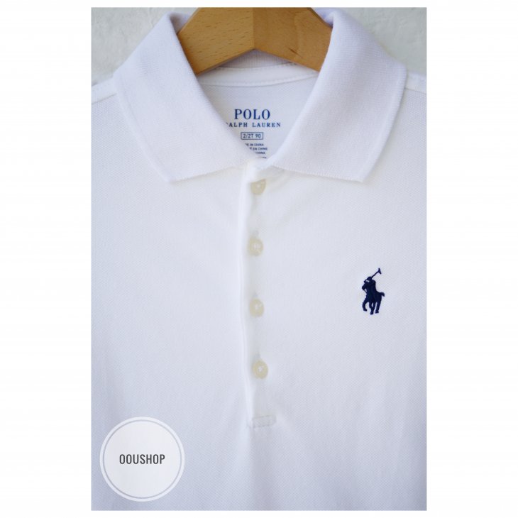 POLO RALPH LAUREN KIDS STRIPED STRETCH MESH POLO DRESS