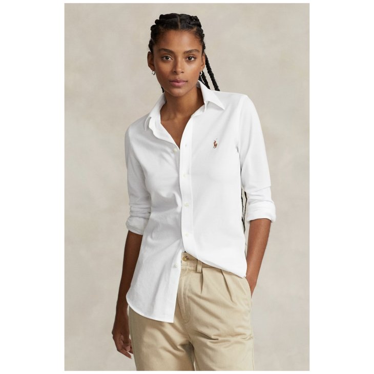 POLO RALPH LAUREN WOMEN SLIM FIT COTTON OXFORD SHIRT