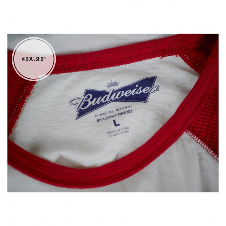 LUCKY BRAND BUDWEISER LONG SLEEVE TEE