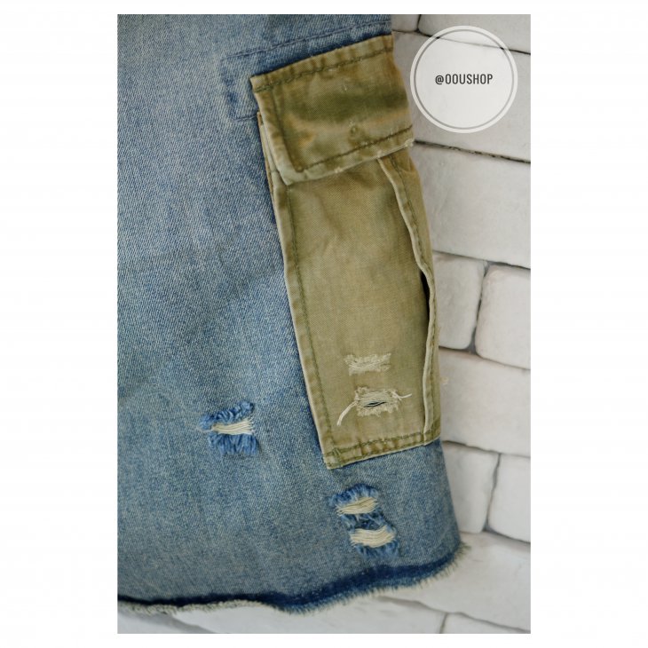 BEN STEVEN HEAVY INDUSTRY DENIM SHORTS
