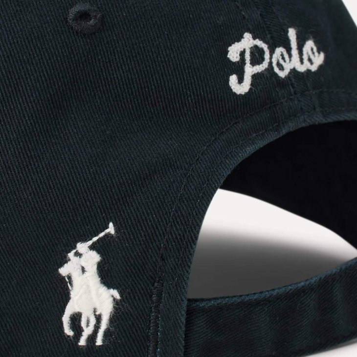 POLO RALPH LAUREN DOG-EMBROIDERED TWILL BALL CAP
