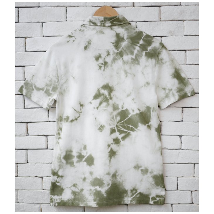 POLO RALPH LAUREN CUSTOM SLIM FIT INDIGO TIE-DYE POLO SHIRT