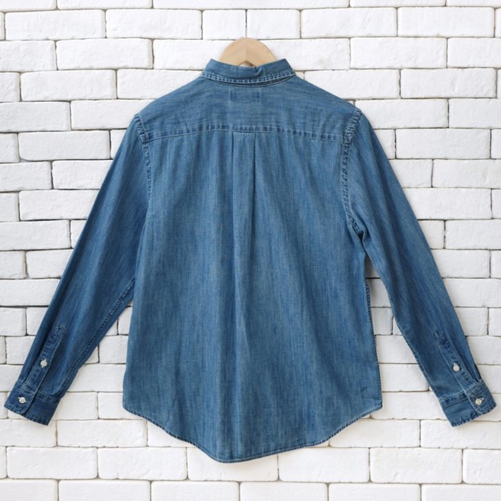 POLO RALPH LAUREN BOYS COTTON CHAMBRAY SHIRT