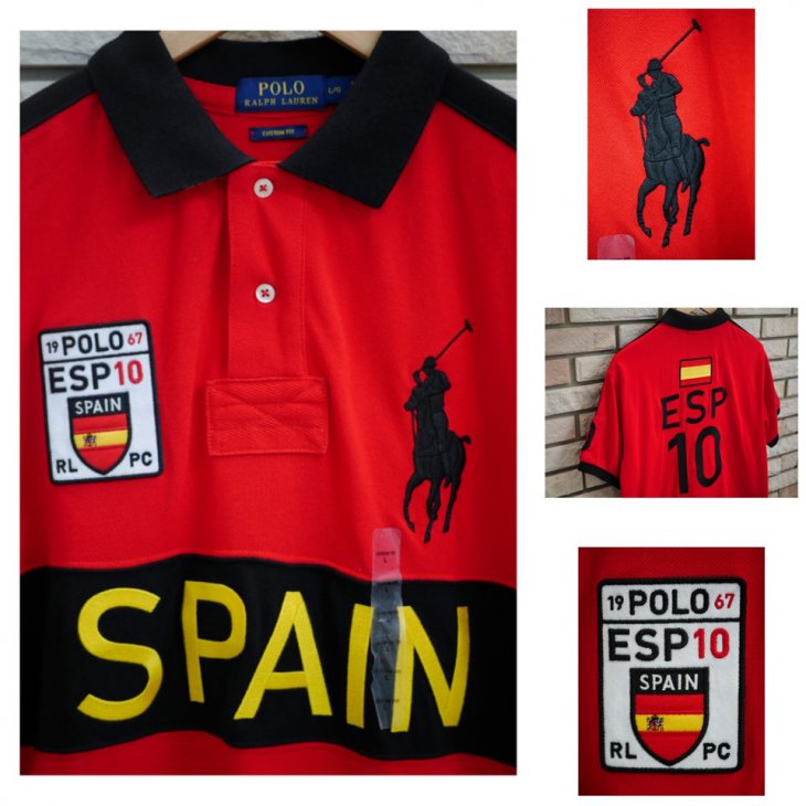 POLO RALPH LAUREN CUSTOM SLIM FIT RUGBY POLO