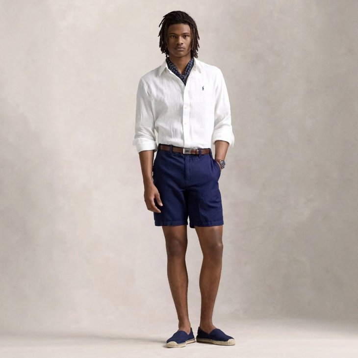 POLO RALPH LAUREN SLIM FIT LINEN SHIRT