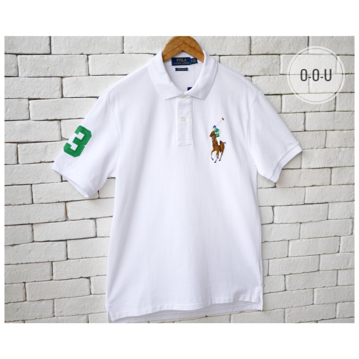 POLO RALPH LAUREN CUSTOM SLIM FIT BIG PONY POLO SHIRT