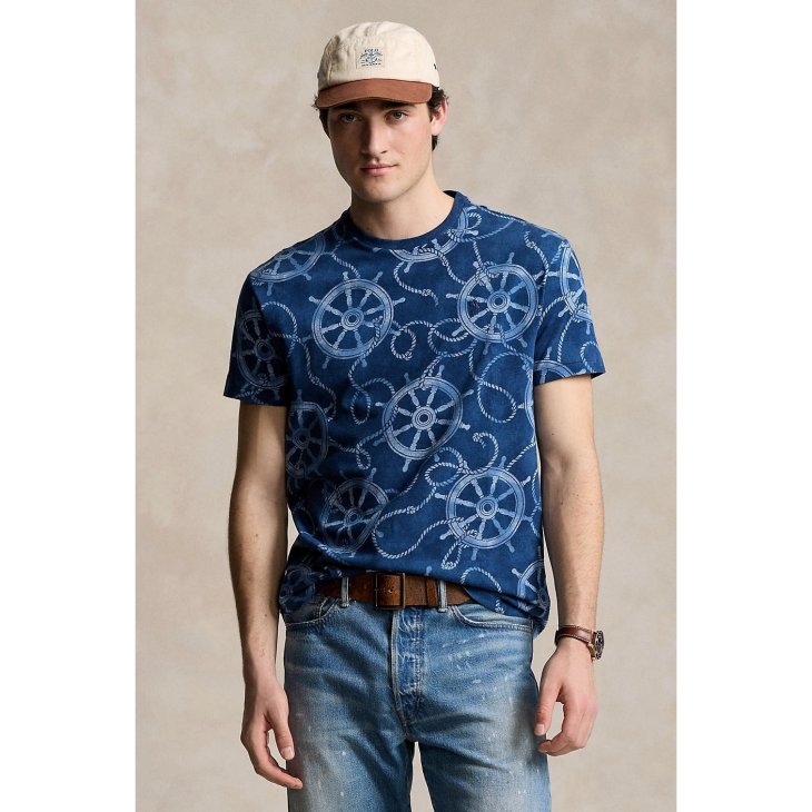 POLO RALPH LAUREN CLASSIC FIT NAUTICAL JERSEY T-SHIRT
