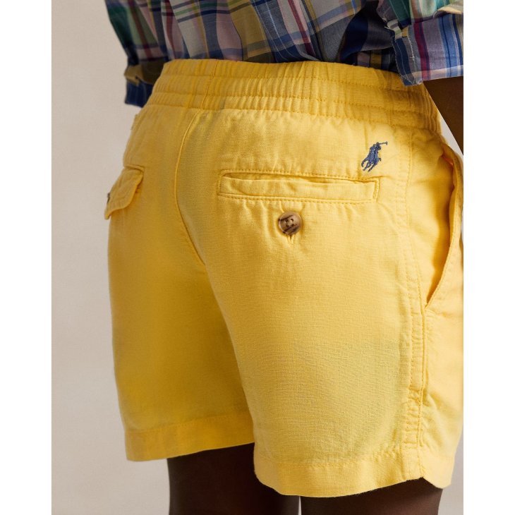 POLO RALPH LAUREN KIDS POLO PREPSTER LINEN COTTON SHORT