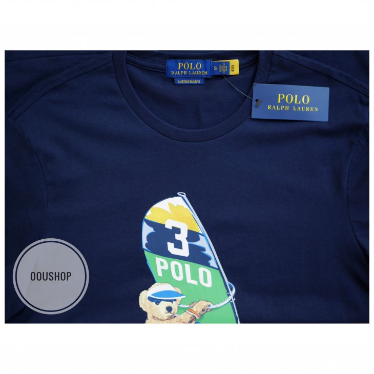 POLO RALPH LAUREN CUSTOM SLIM FIT POLO BEAR T-SHIRT