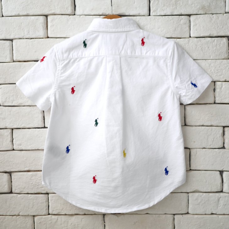 POLO RALPH LAUREN KIDS POLO PONY COTTON OXFORD SHIRT