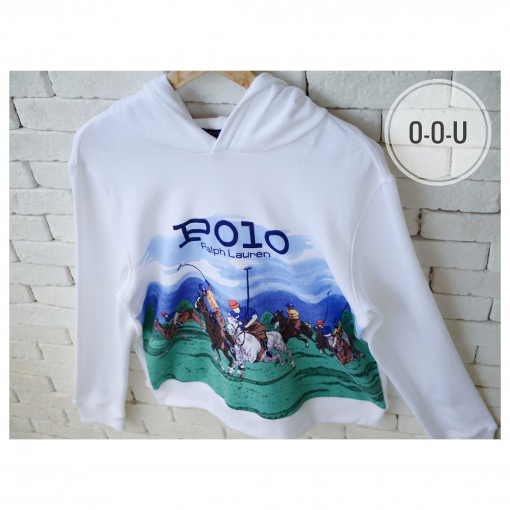 POLO RALPH LAUREN BOYS EQUESTRIAN-PRINT FLEECE HOODIE