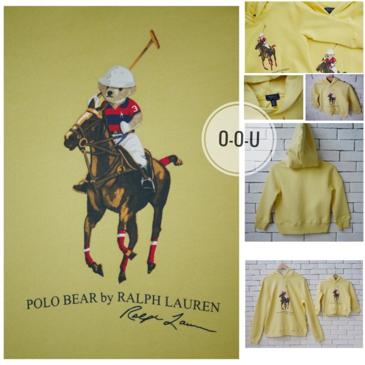 POLO RALPH LAUREN POLO BEAR & BIG PONY KIDS FLEECE HOODIE